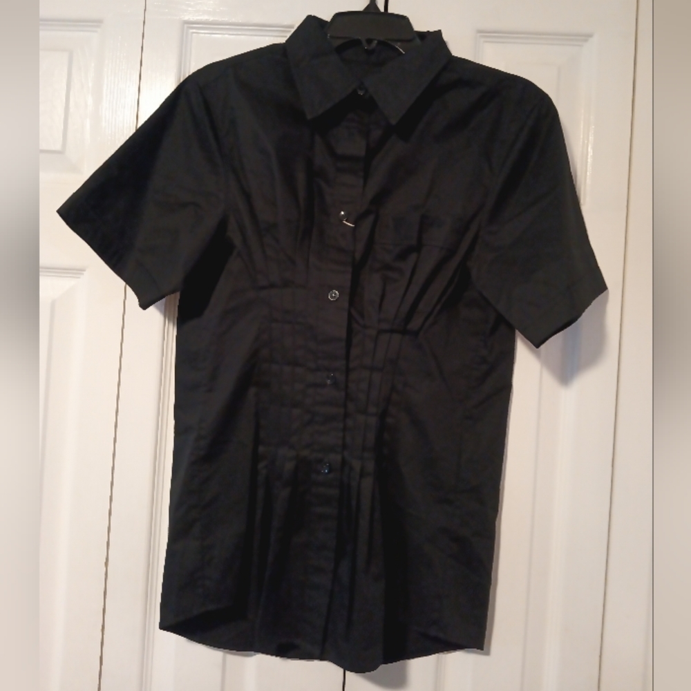 Isabel Marant Black Gramy Pintuck Blouse - Picture 7 of 12